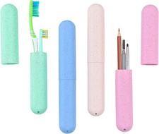 Muslih 4 Pack Toothbrush Travel Case, Toothbrush Holder with Ventilation Holes,