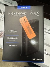NETGEAR Nighthawk AX1800 Dual-Band Wi-Fi Router, RAX9-100PAS