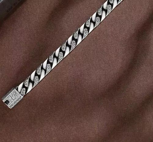 Bracciale uomo HOT regalo metallo pesante spesso catena cubana retrò - Foto 4 di 17