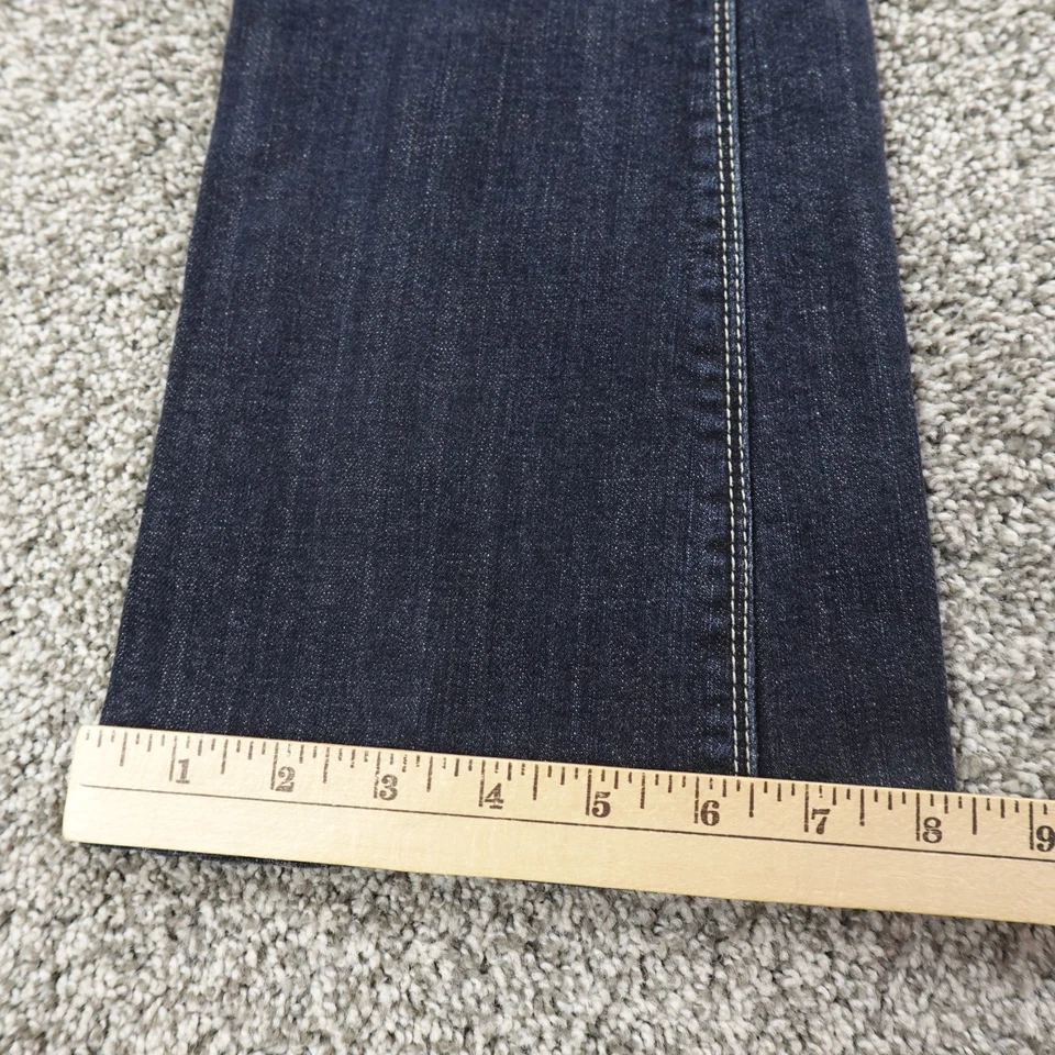 American Eagle Jeans Womens 4 Dark Blue Denim Low Rise Artist Flare Stretch Flex - Image 2 of 4