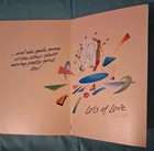 Vintage 5 Greeting Card Lot Romantic Partner Pop Out Flocked Ribbon Husband Wife — photo 3