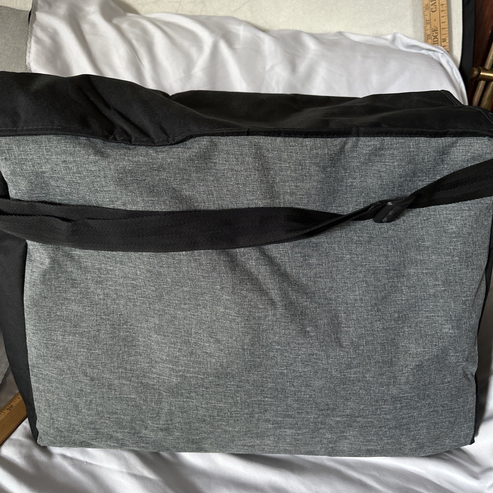 Costco Keep Cool Cube Storage Black Gray Shopping Cooler Zippered Bag 21 X 16
