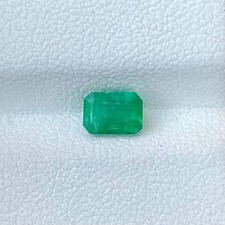 1.00 Ct Natural Zambia Emerald Octagon Cut 7x5 mm Loose Gemstone For Jewelry