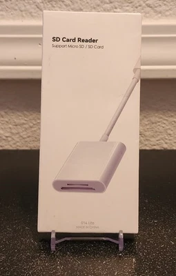 SD Card Adapter Reader Lightning Camera Viewer Trail Game IOS IPad IPhone Apple - Image 1 of 2