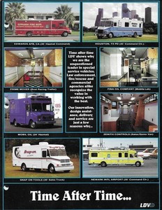 LDV SPECIALITY VEHICLES 2 PAGES COLOR FOLDER BROCHURE FROM 1990
