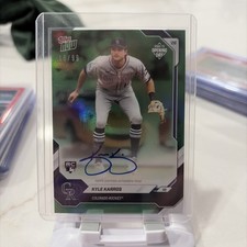 2026 Topps Now Road To Opening Day Kyle Karros RC On Card Green Foil Auto /99