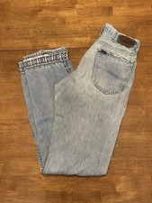 Vintage 60s Lee Riders Sanforized Denim Jeans 28x33 Talon 101z union made in usa