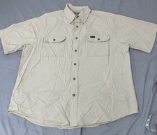 Carhartt Midweight Short Sleeve Button Chambray Work Shirt Men's size XL