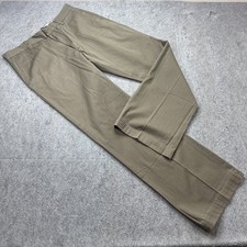 Banana Republic Pants Men 36 x 34 Brown Flat Front Straight Leg