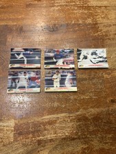 5 baseball cards 1997 pinnacle Denny's (Jackie,Travis,derek,Juan,Roger)