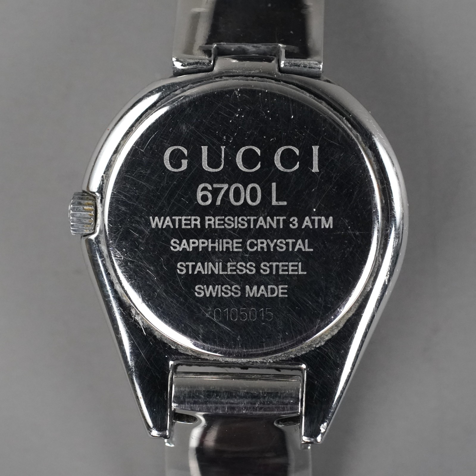 GUCCI Vintage Women's Watch 6700L Silver 27mm Vintage New Battery 0105015 thumbnail 11