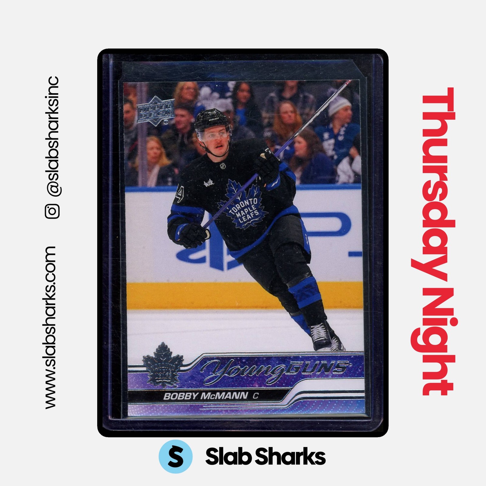 2023 UPPER DECK #479 BOBBY MCMANN YOUNG GUNS RC ROOKIE