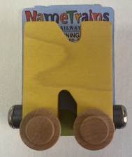 Maple Landmark Inc. 100146 NameTrains "N" Yellow Wooden Letter Car