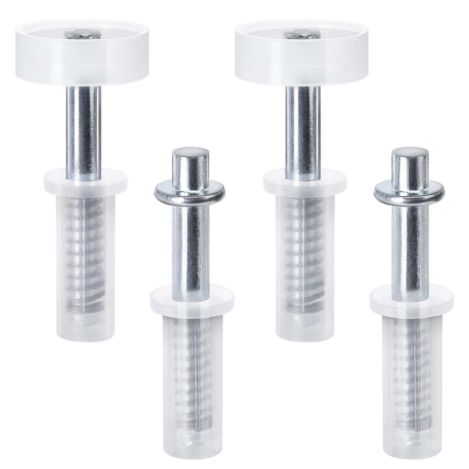 Nkiy Quen 4-Piece Spring Loaded Bi-Fold Door Top Roller Guide Wheel and Pivot Set