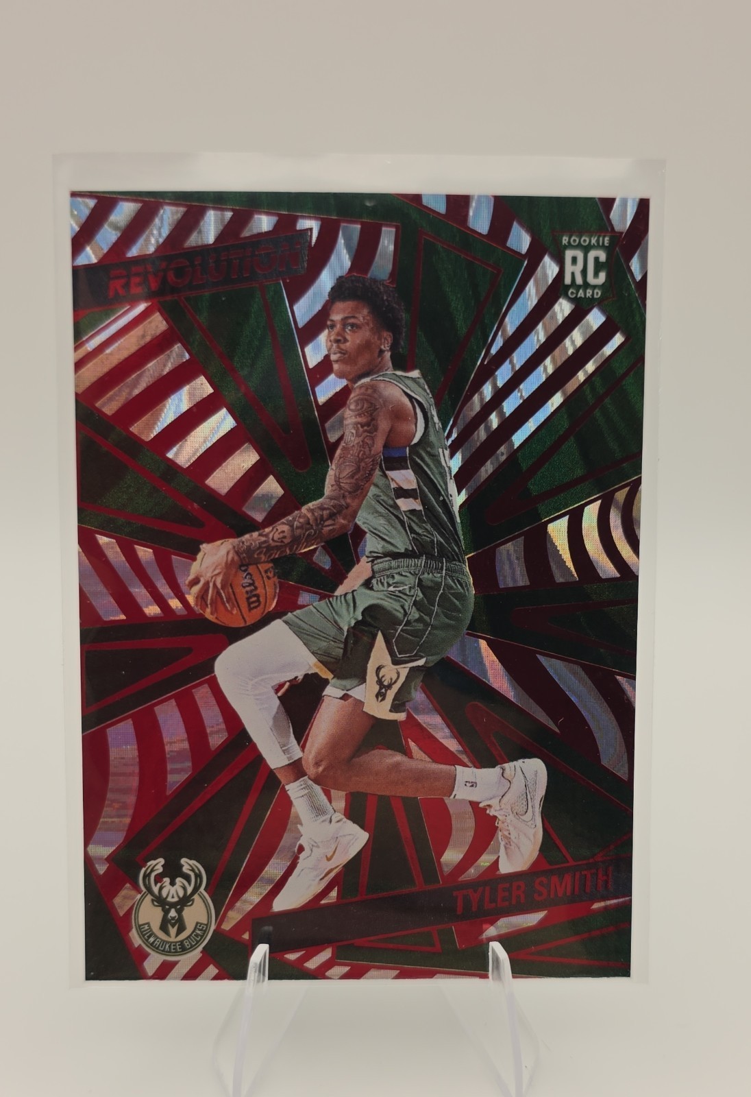 2024-25 Panini Revolution - Rookies Tyler Smith #128 Red Swirl (RC)