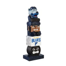 St Louis Blues Tiki Totem Garden Statue, Hand Painted Resin, 16 Inch, Indoor...
