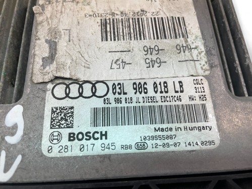 OV1239 AUDI Engine Control Unit 03L906018LB 0281017945 - Picture 7 of 7