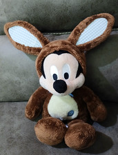 Disney Store Mickey Mouse Easter Bunny Plush Brown 17 ins