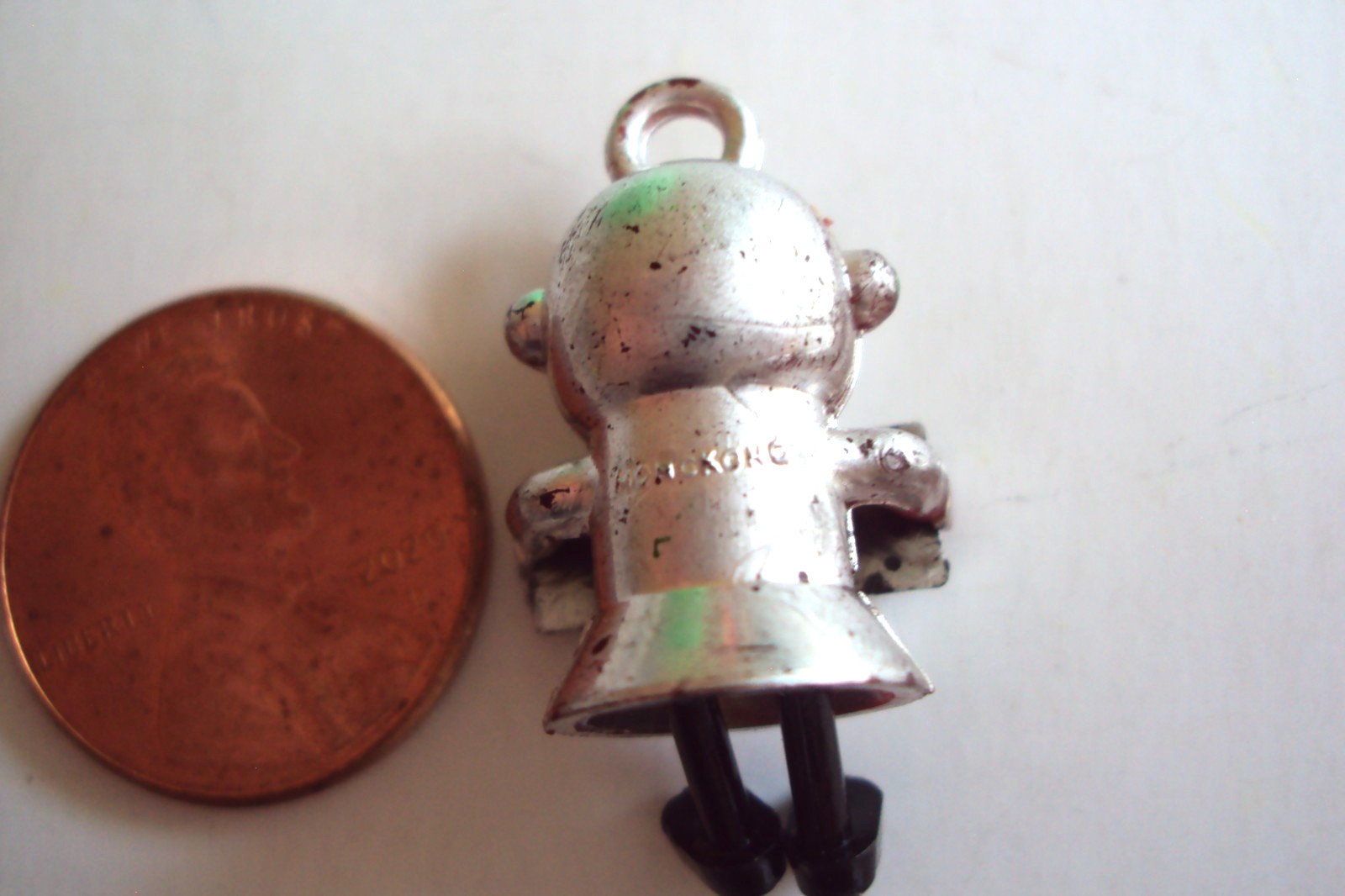 Vtg Gumball Charm Cracker Jack 60's HK TAKE ME TO YOUR LEADER DANGLY LEGS Alien