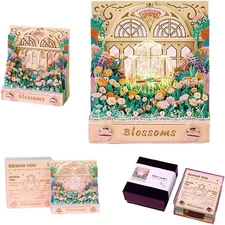 Time Piece Calendar 2026, 3D Tear-Away Calendar, Paper Carving Art Memo Pad Note