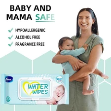 2Pk Mioszzi Baby Wipes - Safe for Bottles, Toys & Nursing Pads ,Hypoallergenic