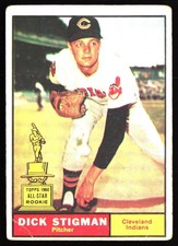 1961 Topps #77 Dick Stigman lower grade