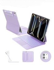 Magic Style Magnetic Keyboard for ipad Pro 13 inch M5 2025 / M4 2024 - Purple
