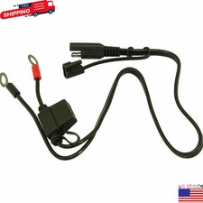 Sae 2pin Ring Terminal Battery Cord Tender Cable Harness Wire Plug Quick Connect