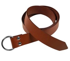 Handmade Leather Weave Viking Medieval Renaissance Knights Long Belt Vintage War