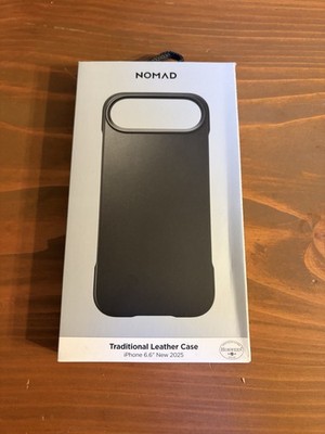 NOMAD Traditional Leather Case for iPhone 17 Air Horween Black NEW