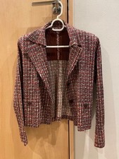 ISSEY MIYAKE Pleats Jacket Tweed-like Multicolor
