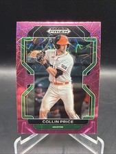 Collin Price 2022 Panini Prizm Draft Picks Neon Pink Velocity #PDP193 Astros