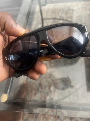 Jacques Marie Mage BANDIT Sunglasses Black Frame with Blue Less