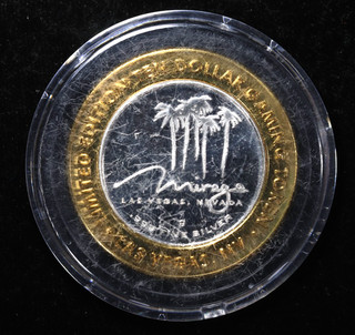 The Mirage Las Vegas Casino Gaming Token .999 Fine Silver Strike