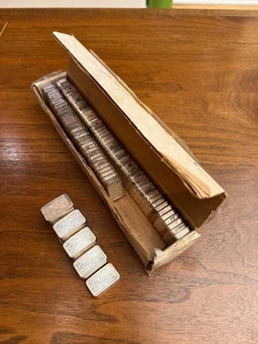 100x Scarce Sealed 40 Years! Vintage 1981 Anaheim USVI 1 Oz 999 Silver Bar BU