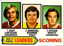 1977-78 Topps Hockey - Scoring Leaders #3 - Guy Lafleur - Dionne - Schutt   A