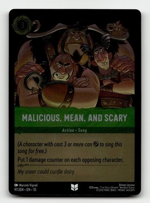 Malicious, Mean, and Scary 97/204 Whispers in the Well Cold Foil