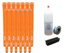 13 New Diamond Tour Golf NEON Orange Standard Golf Grips - Free Grip Kit