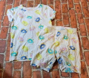 Gap Kids Girls Summer Donut Pjs Pj Set Sz 8 Guc Pajamas Pink