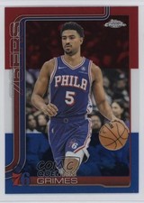 2025-26 Topps Chrome Red White & Blue Refractor Quentin Grimes #197 1r9o
