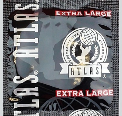 Atlas Premium Condom Extra Large Lubricated Latex Condoms, 48 Pk Ind. Sealed.