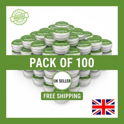 Vaseline Aloe Vera Lippenbalsam 20g - 100er Pack | Feuchtigkeitsspendende Lippenpflege Großpackung