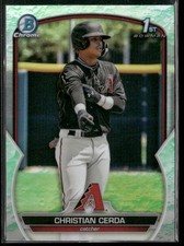 Christian Cerda 2023 Bowman Chrome Prospects Lunar Glow #BCP-56 Diamondbacks