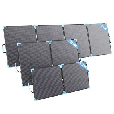 E-POWO 110W 220W 400W Bifacial Solar Panel Portable Off Gird Solar Kit Van Life
