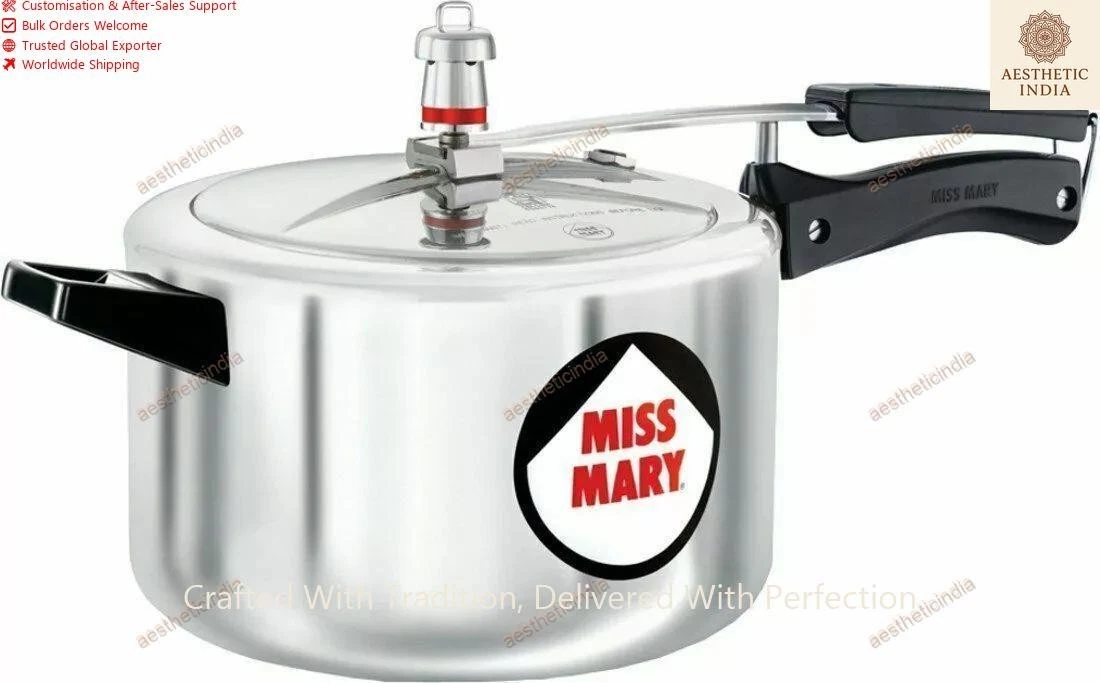 Hawkins Miss Mary Pressure Cooker Aluminum 3.5 Litres Silver Color Best Gift