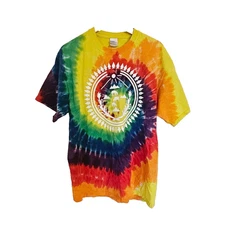 Port and company tieDye shirt size Large tribal graphic