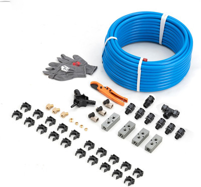 Air Compressor Accessories Kit 1/2'' X 100 Feet HDPE Aluminum Compressed Air Pipi