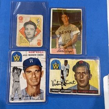 VINTAGE 1950’s BASEBALL CARD LOT HOWIE POLLET, DROPO