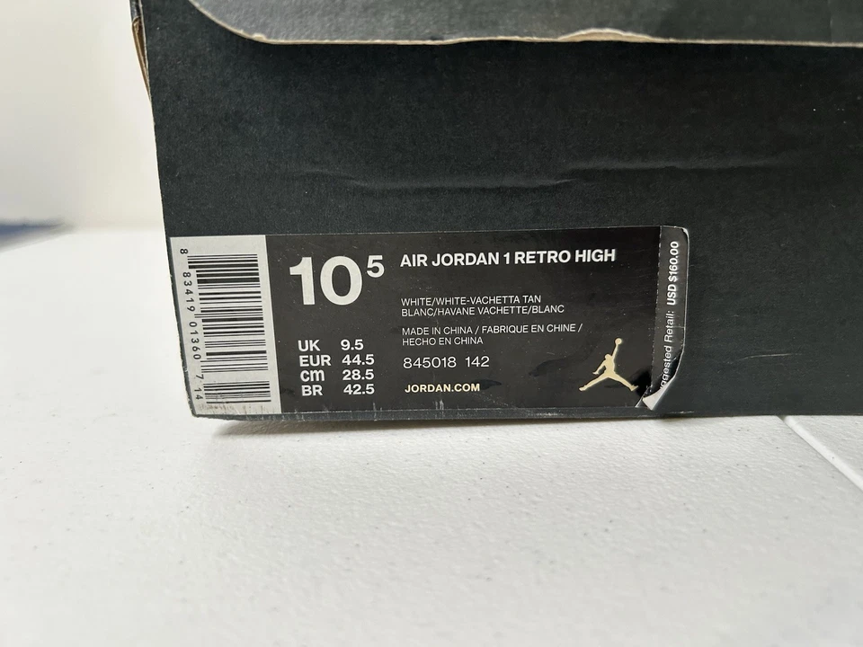 Nike Air Jordan 1 Retro Alto 845018-142 Talla 10.5 Foto 3 de 4