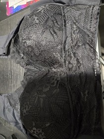 Lacy Black Bra With Padding